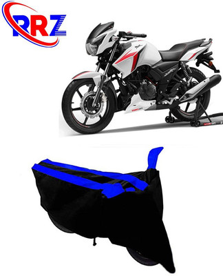 RRZ Waterproof Two Wheeler Cover for TVS(Apache RTR 160, Black, Blue)