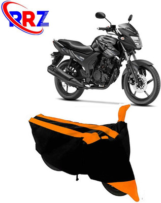 RRZ Waterproof Two Wheeler Cover for Yamaha(SZ-RR, Black, Orange)