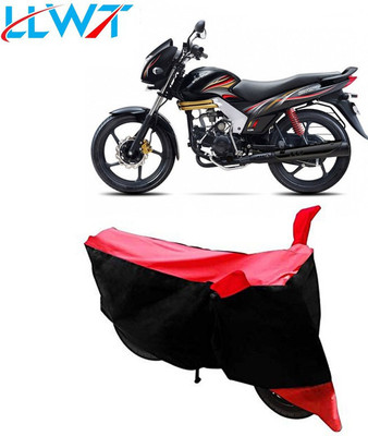 DeepShakshi AUTOMOTIVE Waterproof Two Wheeler Cover for Mahindra(Centuro XT, Black, Red)