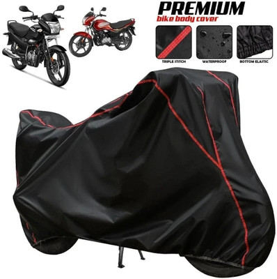 xodi Waterproof Two Wheeler Cover for Hero(Super Splendor, Black, Blue, Multicolor)