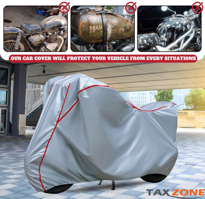 TAXZONE Waterproof Two Wheeler Cover for Honda(Activa 5G, Silver, Red)