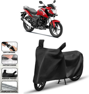 DeepShakshi AUTOMOTIVE Two Wheeler Cover for Honda(SP 125, Black)
