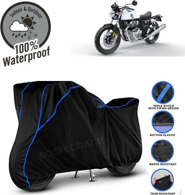 pocket bazar Waterproof Two Wheeler Cover for Royal Enfield(GT650R, Black)