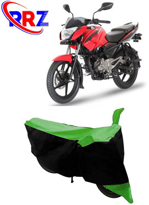 RRZ Waterproof Two Wheeler Cover for Bajaj(Pulsar 135 LS DTS-i, Black, Green)