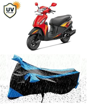DeepShakshi AUTOMOTIVE Two Wheeler Cover for Hero(Pleasure, Blue, Black)