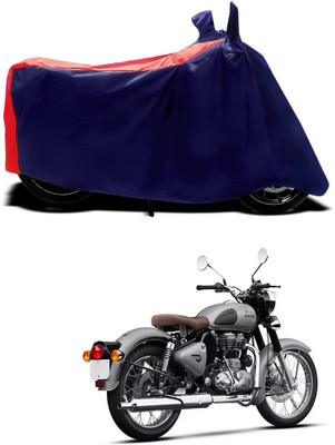 CODOKI Waterproof Two Wheeler Cover for Royal Enfield(Classic Gunmetal, Red)
