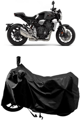 MMSSTAR Waterproof Two Wheeler Cover for Honda(CB1000R Plus, Black)