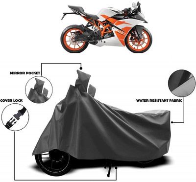 MMSSTAR Waterproof Two Wheeler Cover for KTM(RC 200, Grey)