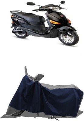 SUGASHRI Waterproof Two Wheeler Cover for Hero(Electric Optima DX, Grey, Blue)