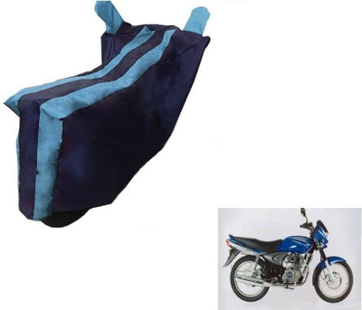 Mdstar Waterproof Two Wheeler Cover for Bajaj(Black, Blue)