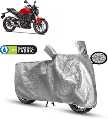 PAGORA Waterproof Two Wheeler Cover for Honda(CB300R, Silver)