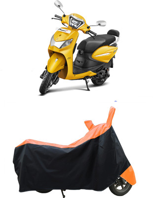Coxtor Waterproof Two Wheeler Cover for Hero(Pleasure+ 110, Orange)