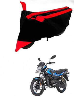 AutoGalaxy Waterproof Two Wheeler Cover for Bajaj(Platina 110 H-Gear, Red, Black)