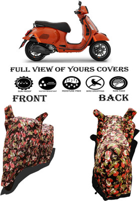 Amexride Two Wheeler Cover for Vespa(GTS Super 300, Multicolor)