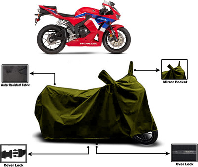 Amexride Two Wheeler Cover for Honda(CBR 600 RR, Green)