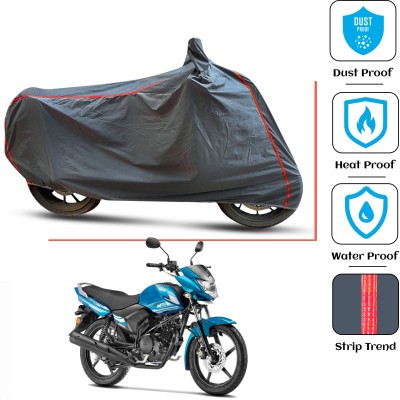 FAMEXON Waterproof Two Wheeler Cover for Yamaha(Saluto, Grey)