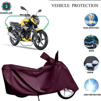 RAAMKM Waterproof Two Wheeler Cover for TVS(Raider, Maroon)