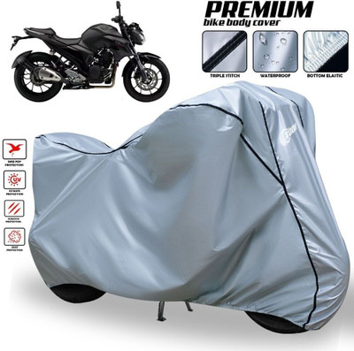 xodi Waterproof Two Wheeler Cover for Yamaha(FZ 25, Silver, Black)