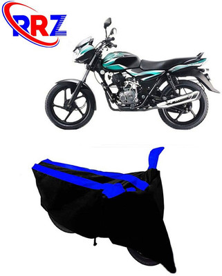 RRZ Waterproof Two Wheeler Cover for Bajaj(Discover 100 DTS-i, Black, Blue)