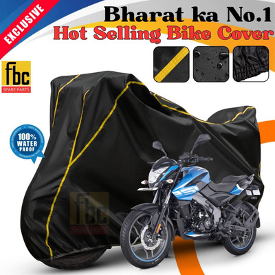 FBC Waterproof Two Wheeler Cover for Bajaj(Pulsar 125, Black, Yellow)