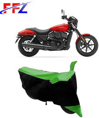 FFZ Two Wheeler Cover for Harley Davidson(Street 750, Black, Green)