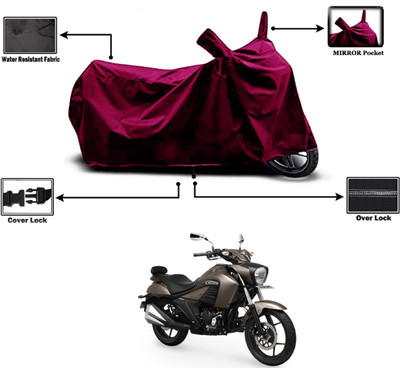 Amexride Two Wheeler Cover for Suzuki(Intruder 250, Maroon)