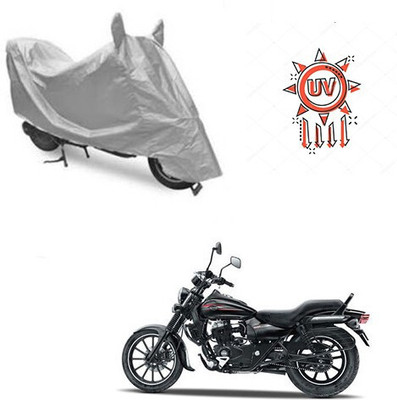DeepShakshi AUTOMOTIVE Waterproof Two Wheeler Cover for Bajaj(Avenger 150 Street, Silver)
