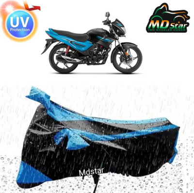 Mdstar Waterproof Two Wheeler Cover for Honda(400NK, Blue, Black)