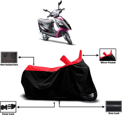 KEDIT Two Wheeler Cover for TVS(Streek, Red)
