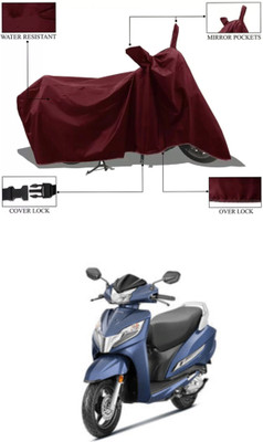 RAQTRO Two Wheeler Cover for Honda(Activa 125, Maroon)