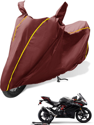 Auto Hub Waterproof Two Wheeler Cover for TVS(Apache RR 310, Maroon)
