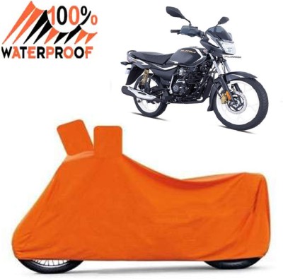 Autoinnovation Waterproof Two Wheeler Cover for Bajaj(Platina 110, Orange)