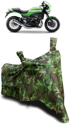 ATBROTHERS Waterproof Two Wheeler Cover for Kawasaki(Z900 RS Cafe Racer BS6, Multicolor, Green)