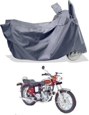 Amexride Two Wheeler Cover for Royal Enfield(Machismo 500, Grey)