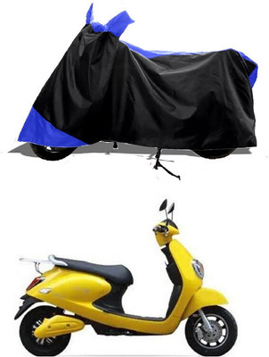 GROFATIK Two Wheeler Cover for Techo Electra(Electra 5S, Blue)
