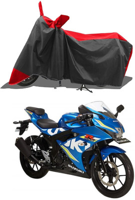GROFATIK Two Wheeler Cover for Suzuki(GSX R150, Red)
