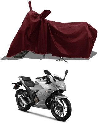 DeepShakshi AUTOMOTIVE Waterproof Two Wheeler Cover for Suzuki(GSX R150, Maroon)