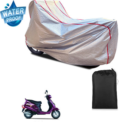 PAGORA Waterproof Two Wheeler Cover for Mahindra(Duro 125, Silver)