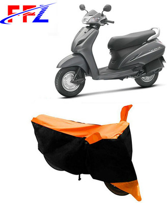 FFZ Waterproof Two Wheeler Cover for Honda(Activa 3G, Black, Orange)