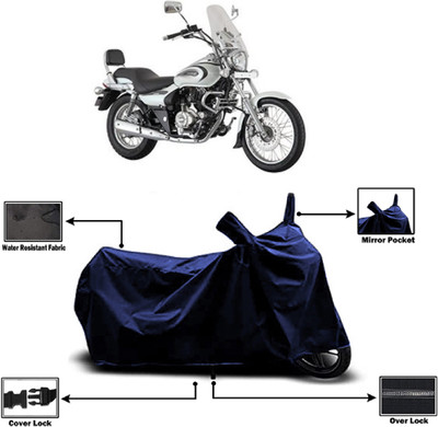 Amexride Two Wheeler Cover for Bajaj(Avenger 220 Cruise, Blue)