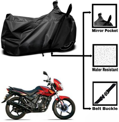 DeepShakshi AUTOMOTIVE Two Wheeler Cover for TVS(Flame DS 125, Black)