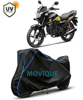 MOVIQUE Waterproof Two Wheeler Cover for Honda(SP 125, Black, Blue)