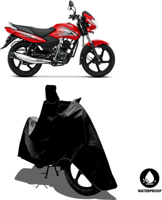 Amexride Waterproof Two Wheeler Cover for TVS(Sport BS6, Black)