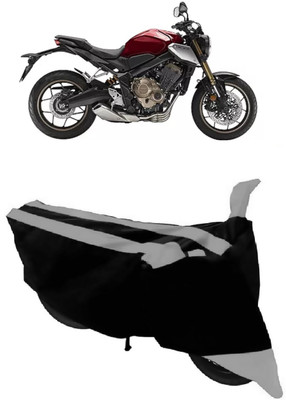HEMSKAR Two Wheeler Cover for Honda(CB300R, Black, Grey)