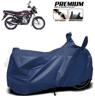 SK AUTO Waterproof Two Wheeler Cover for Bajaj(Platina 110 H-Gear, Blue)