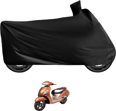 Caronix Waterproof Two Wheeler Cover for TVS(Jupiter, Black)