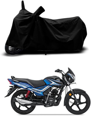 KEDIT Two Wheeler Cover for TVS(Star City BS6, Black)