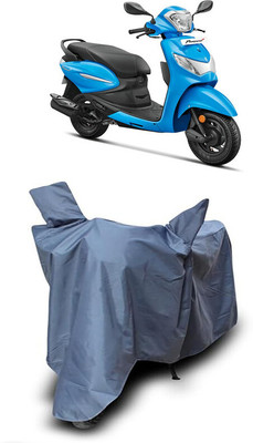 ZAQE Waterproof Two Wheeler Cover for Hero(Pleasure Plus, Grey)