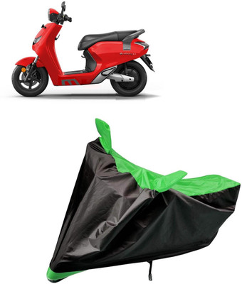 aksmit Two Wheeler Cover for Bounce(Infinity E1, Black, Green)