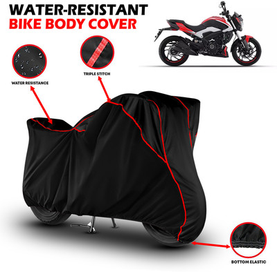 GKG Waterproof Two Wheeler Cover for Bajaj(Dominar 250, Black, Red)